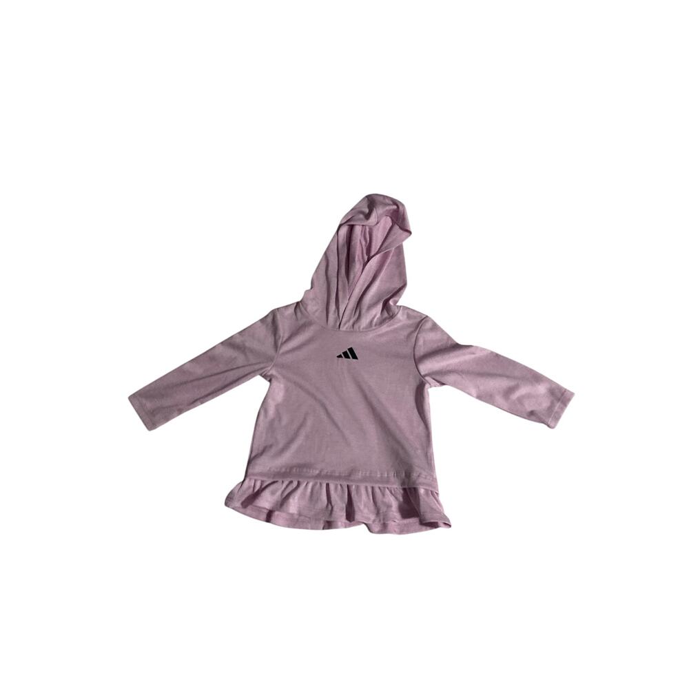 Girls Cute & Comfy Adidas Pink Hoodie, Size 12M